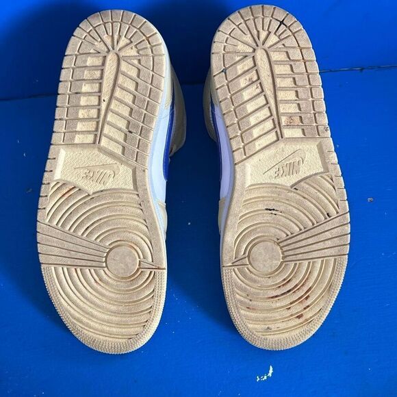 Nike Air Jordan 1 Mid Lemon Wash Lapis White BQ6472-701 Women's Size 9.5 - Picture 5 of 6